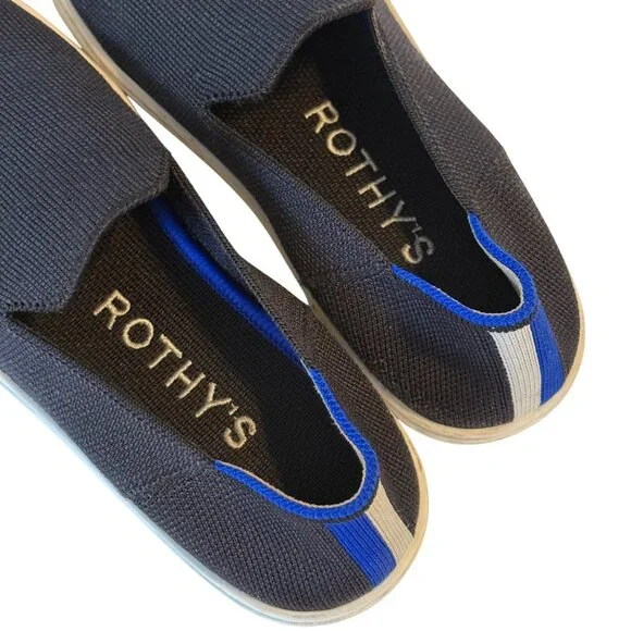 Size 5.5 Rothy's The Original Slip On Sneaker Black - Picture 11 of 11